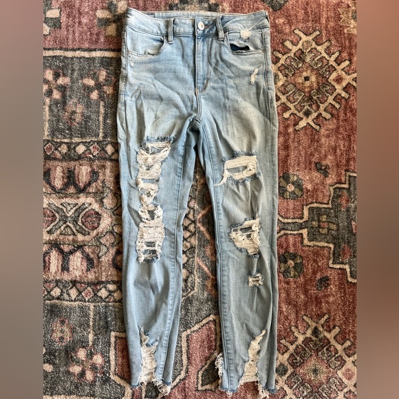 AE High waisted distressed jeans. - Picture 2 of 10